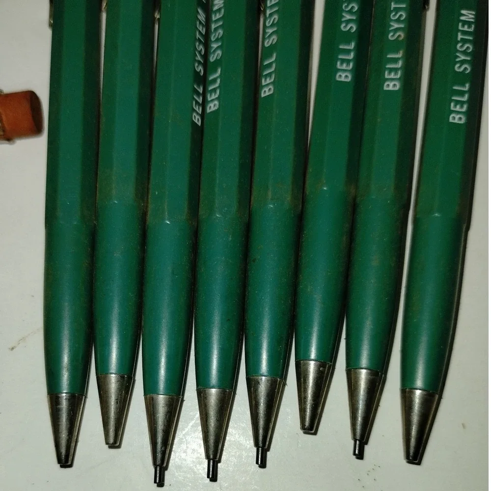 Bell System Set of‎ 8 Mechanical Pencil Lot Vintage Drafting Tool Collectible